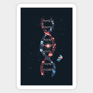 DNA Astronaut Galaxy We Are Stardust by Tobe Fonseca Sticker